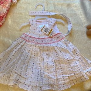 First impressions 0-3month baby girl dress and undies NWT